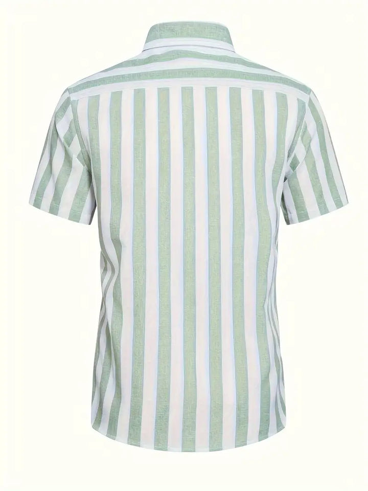 Liam™ - Casual Short Sleeve Striped Shirt