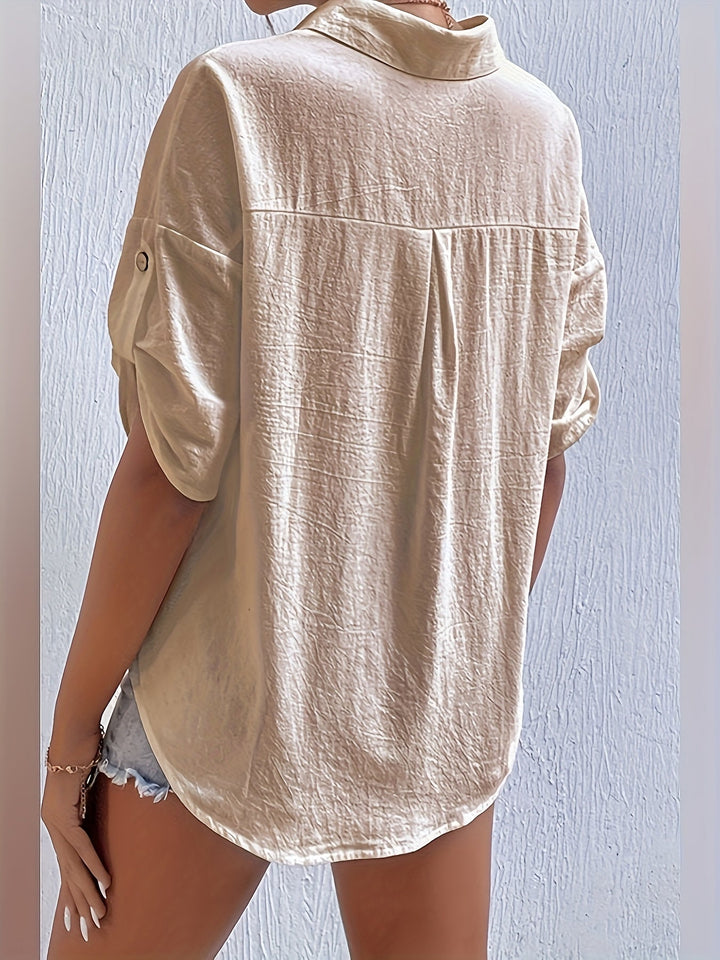 Ellie™ – Casual Linen Shirt