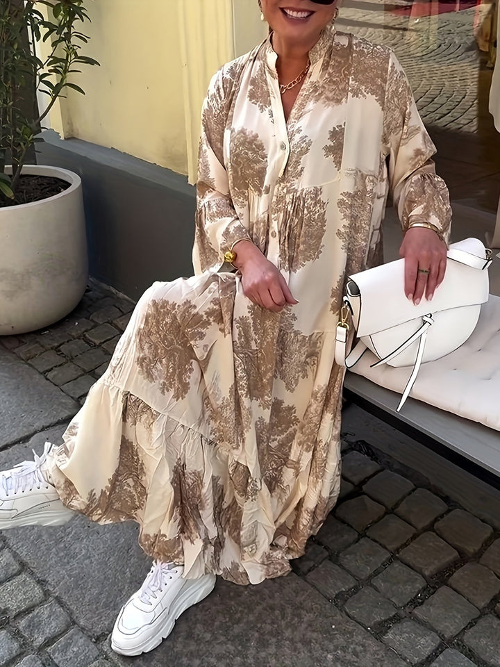 Hannah™ - Stylish Floral Print Casual Dress