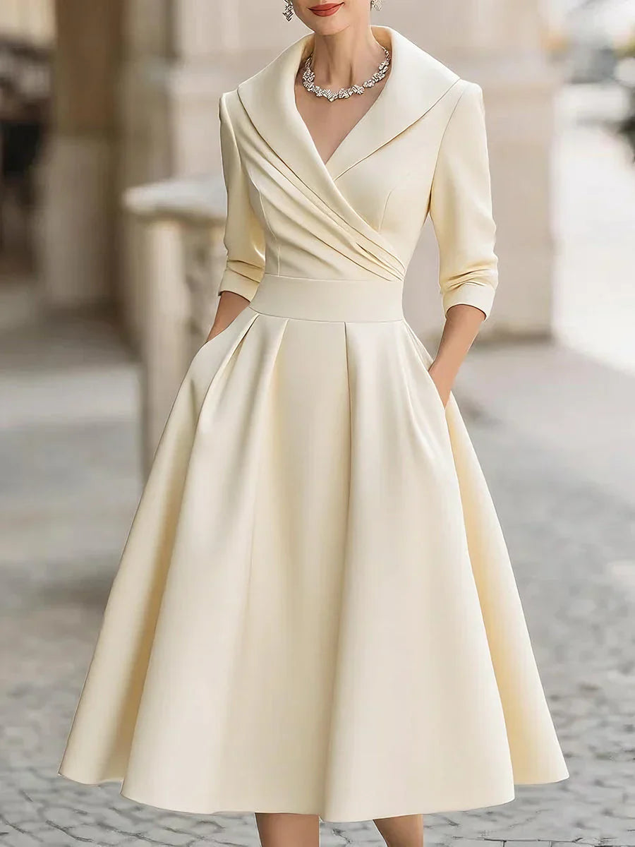 Jade | Elegant Satin Dress