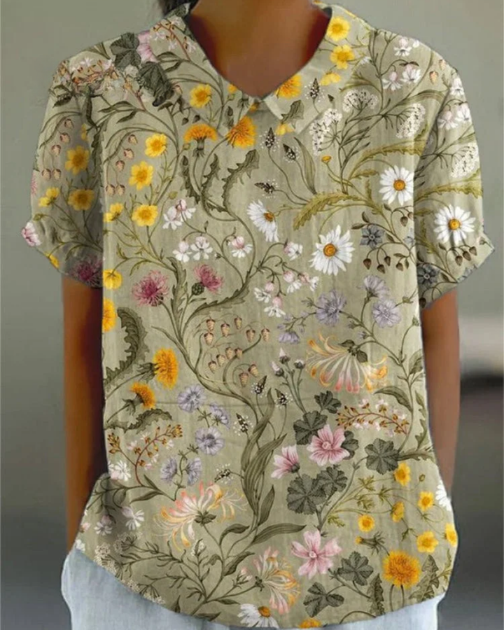 Beatrix | Retro Floral Shirt