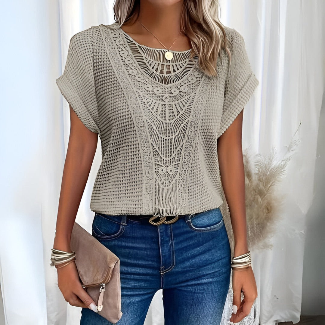 Eliana Crochet Lace Top