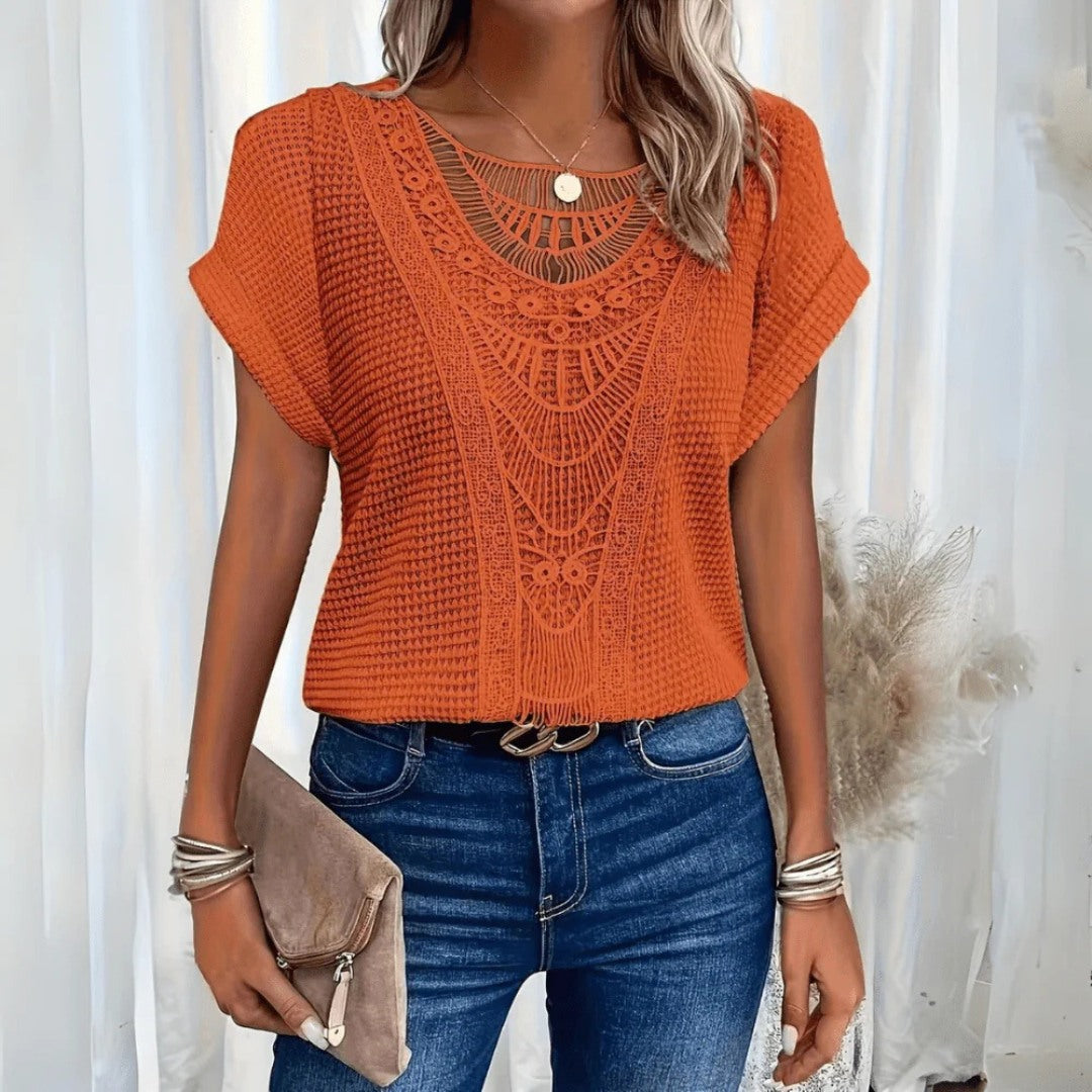 Eliana Crochet Lace Top