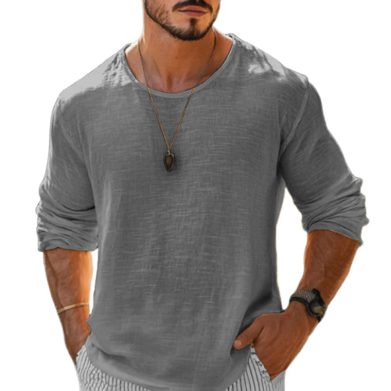 Carter™ - Linen Loose Long Sleeve Shirt