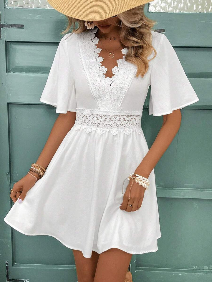 Olivia™ - Elegant V-Neck Dress