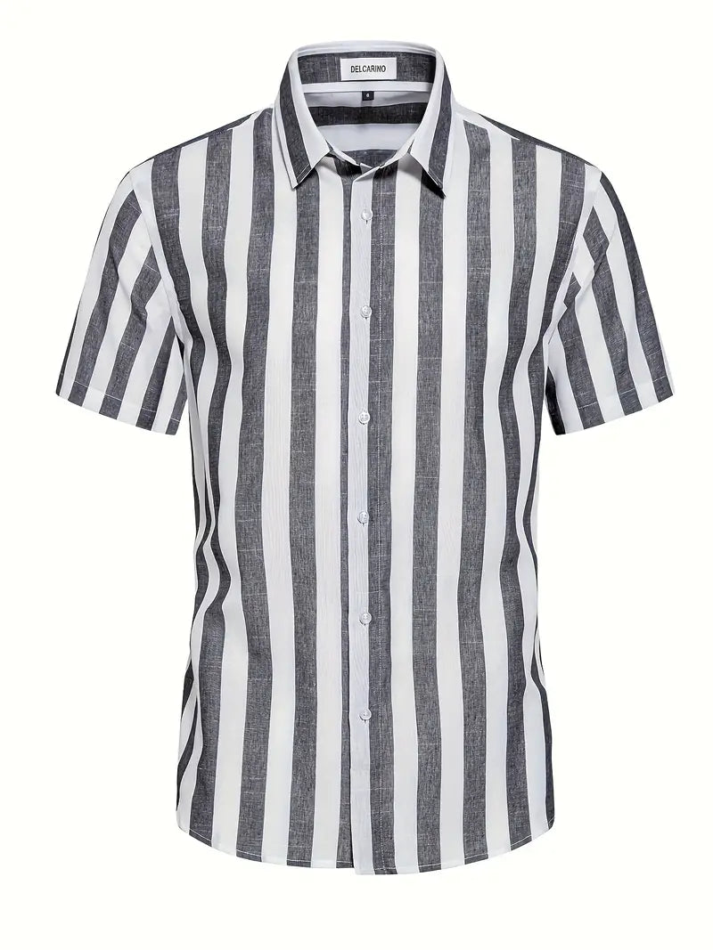 Liam™ - Casual Short Sleeve Striped Shirt