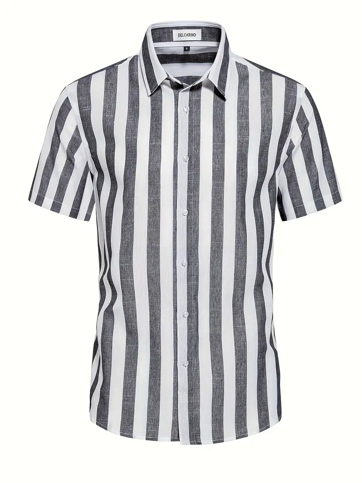 Liam™ - Casual Short Sleeve Striped Shirt
