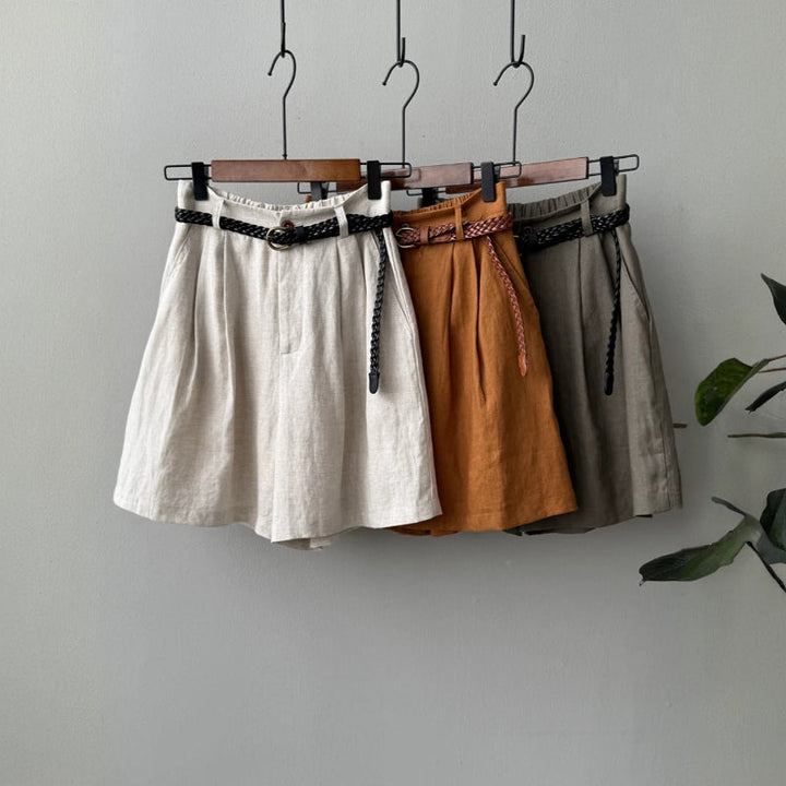 KAYLA STYLISH LINEN SHORTS