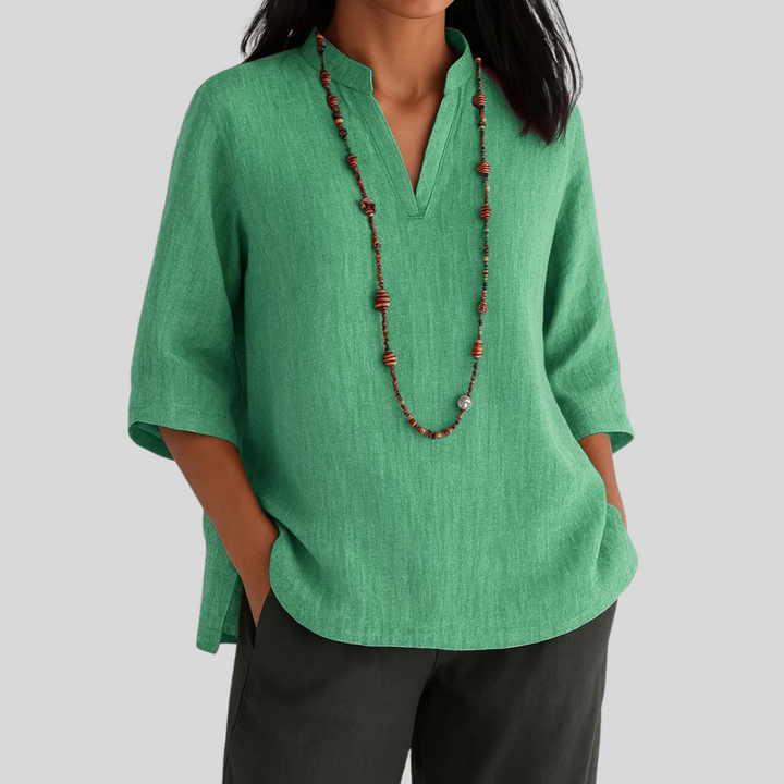 Bernice - Comfortable blouse with V-neck