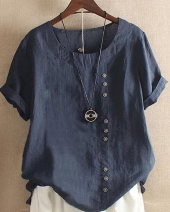 Viola - Loose Simple Solid Color Top