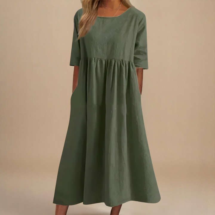 Sofia™ | Flattering Cotton Dress