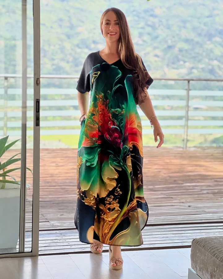 IROMA - CASUAL PRINTED DRESS