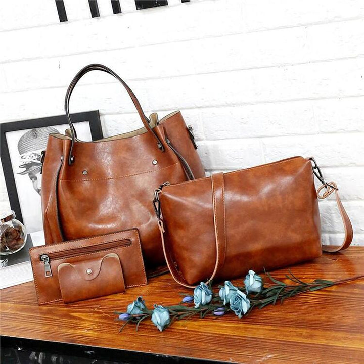 LUISE™ | 4 Set of Vintage Bags Made From Eco-leather