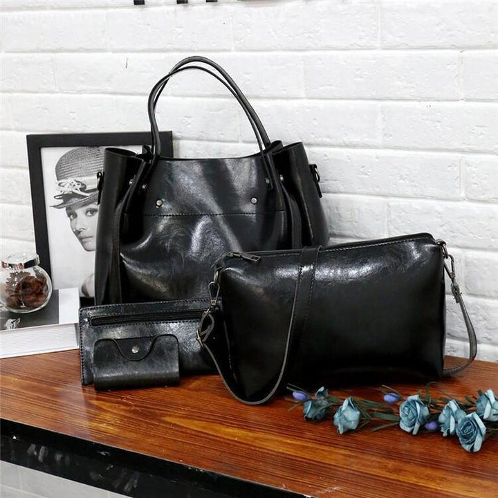 LUISE™ | 4 Set of Vintage Bags Made From Eco-leather