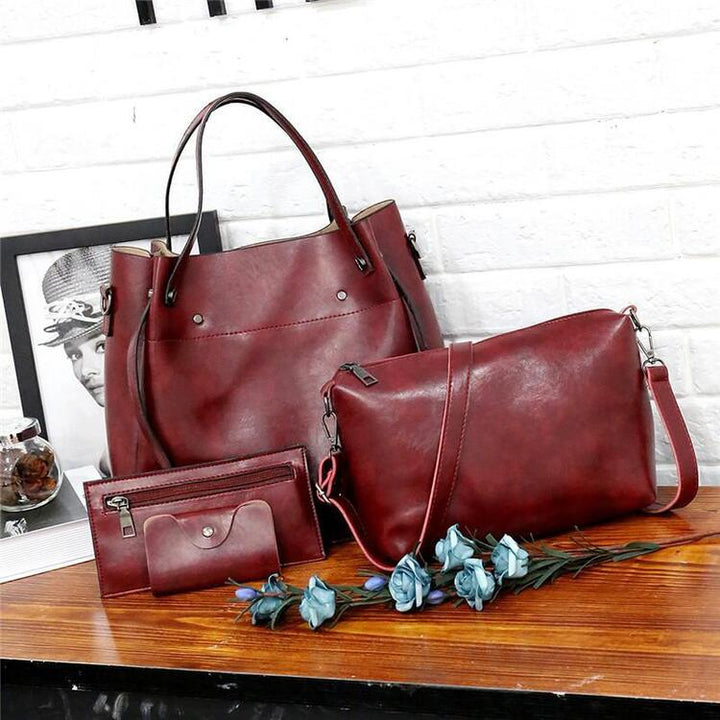LUISE™ | 4 Set of Vintage Bags Made From Eco-leather