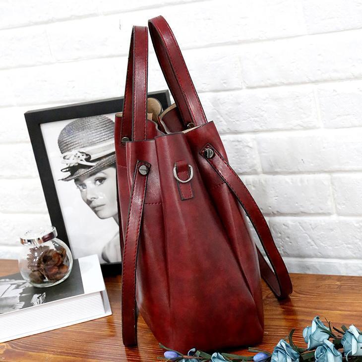 LUISE™ | 4 Set of Vintage Bags Made From Eco-leather