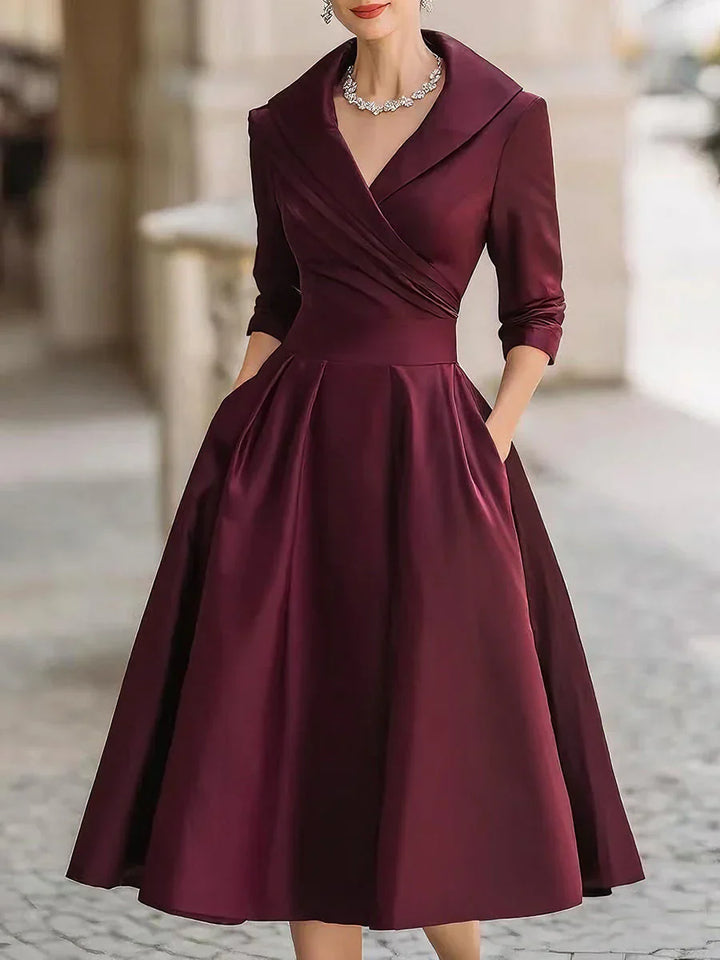 Jade | Elegant Satin Dress