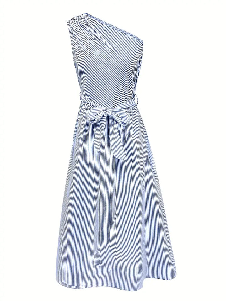 Avery™ - Premium Linen Striped Maxi Dress