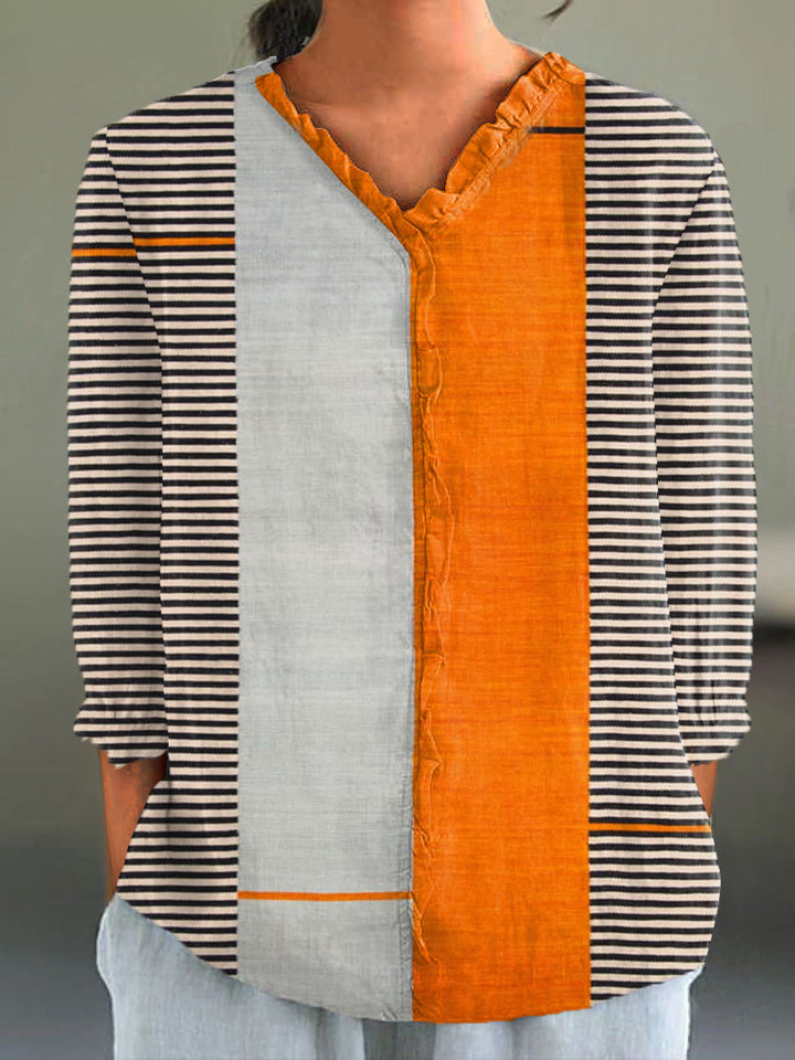 Diana - Vintage Boho Geometry Art Print Casual Dress, Tops and Pants