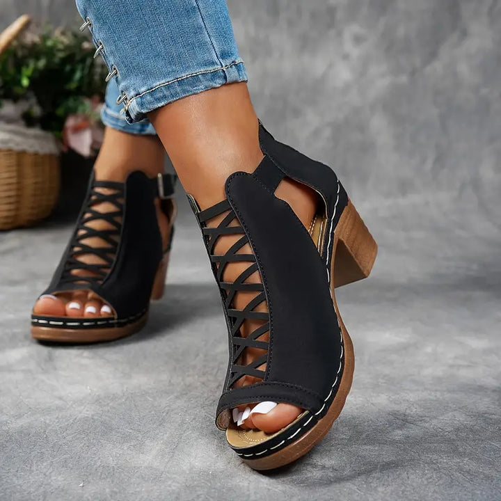 Aubrey™ - Elegant Wedge Sandals