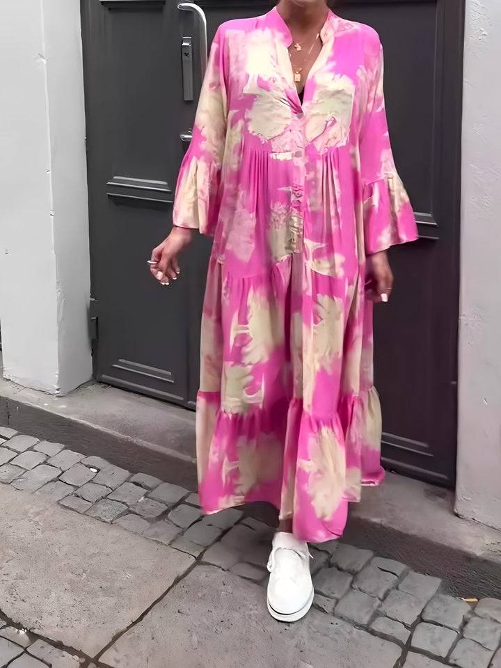 Hannah™ - Stylish Floral Print Casual Dress