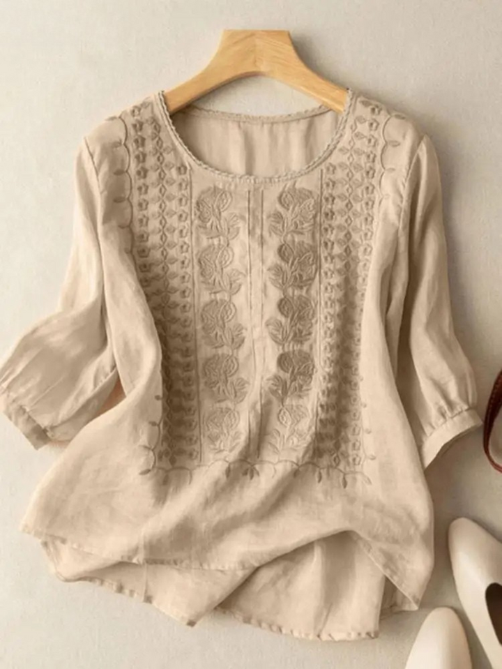 Florence™ - Embroidered Boho Blouse (Small Fit)