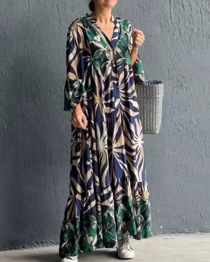 VALIRIA - FLOWY PRINTED DRESS