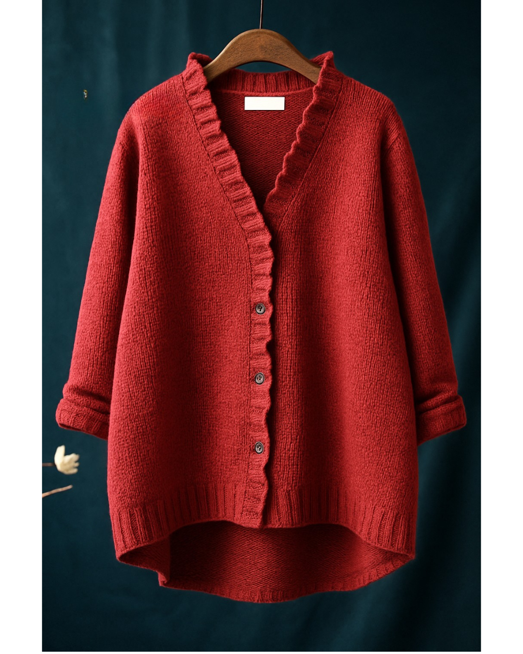 Micha - Casual Ruffle Cardigan Sweater