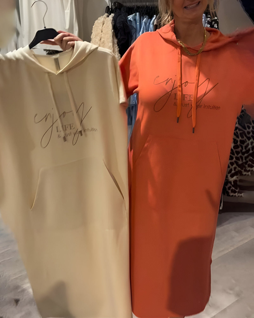 Kayleigh™ Drawstring Hoodie Dress