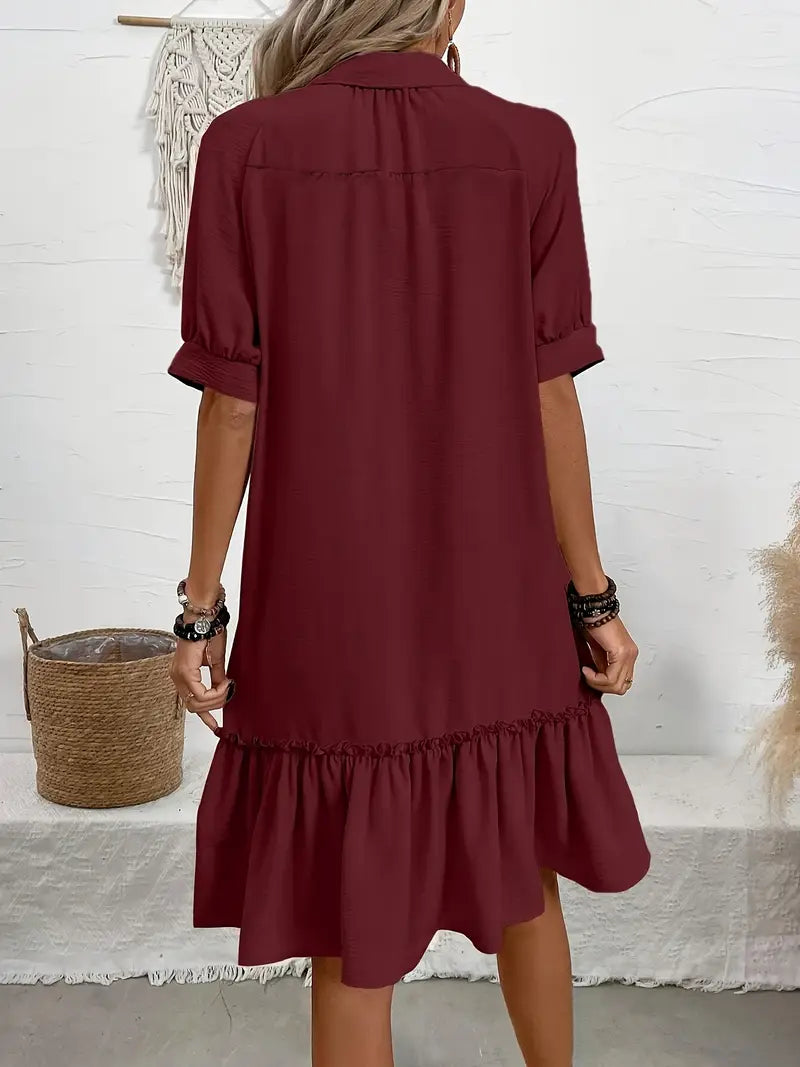 Victoria™ - Elegant Shirt Dress
