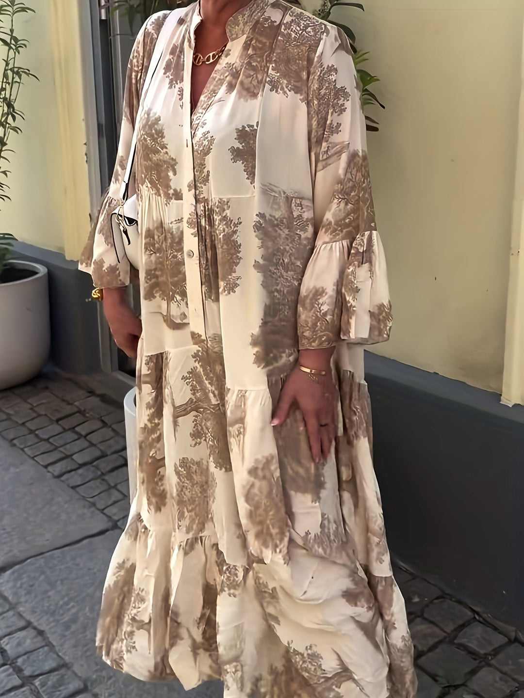 Hannah™ - Stylish Floral Print Casual Dress