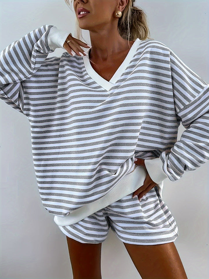 Brooklyn™ – Casual Striped Lounge Set