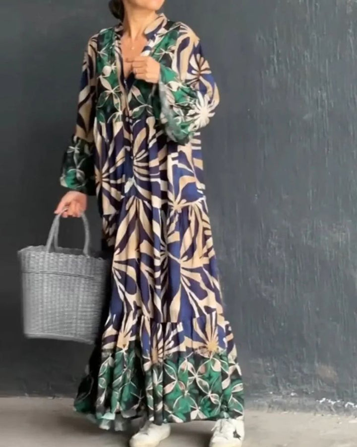 VALIRIA - FLOWY PRINTED DRESS