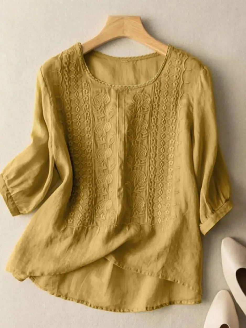 Florence™ - Embroidered Boho Blouse (Small Fit)