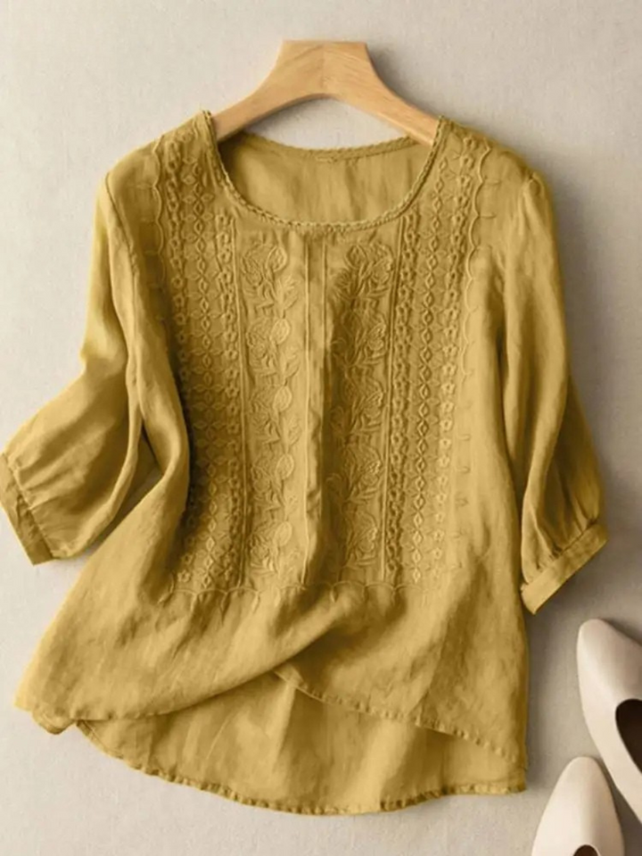 Florence™ - Embroidered Boho Blouse (Small Fit)