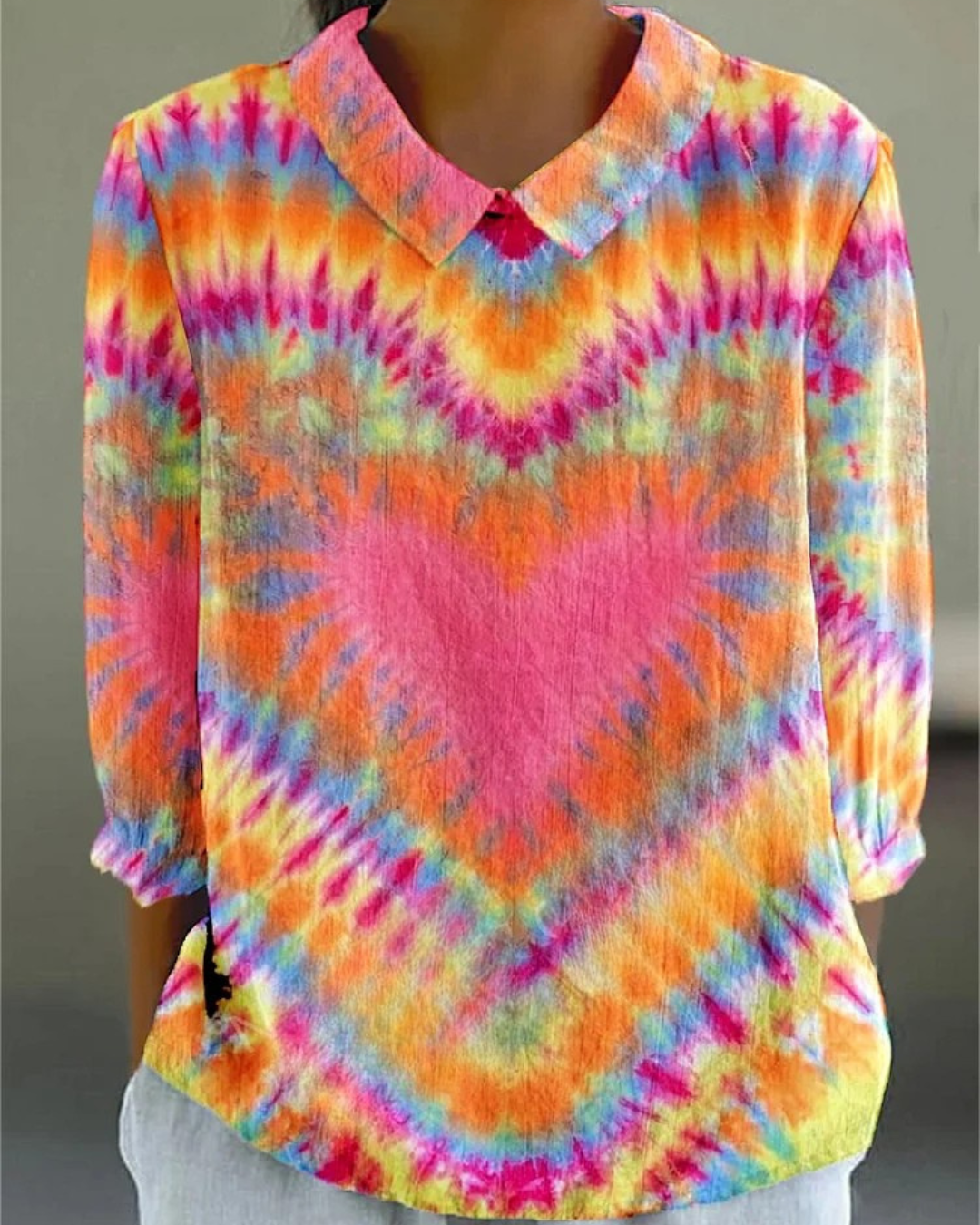 Chalia - Colorful Retro casual cotton and linen