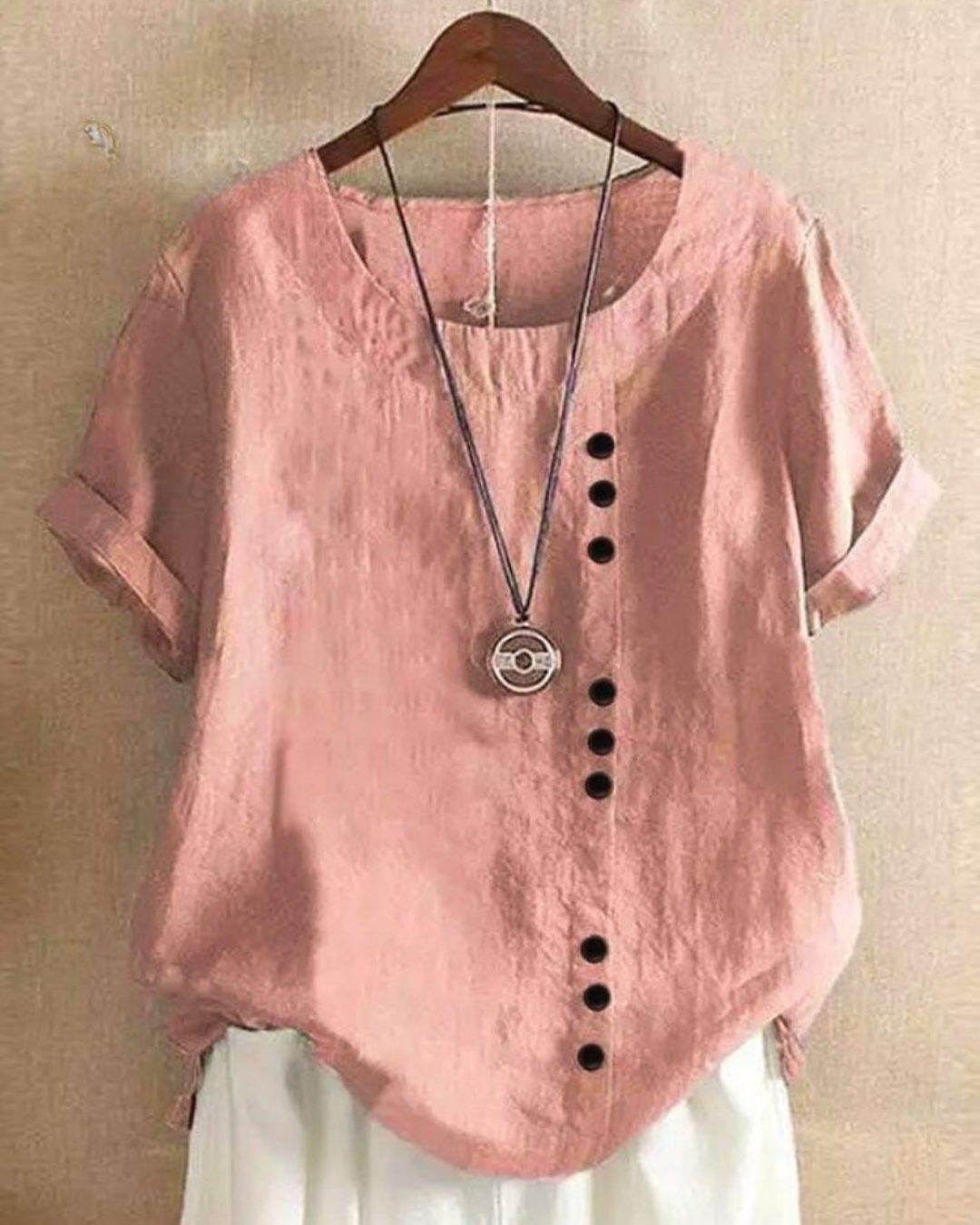 Viola - Loose Simple Solid Color Top