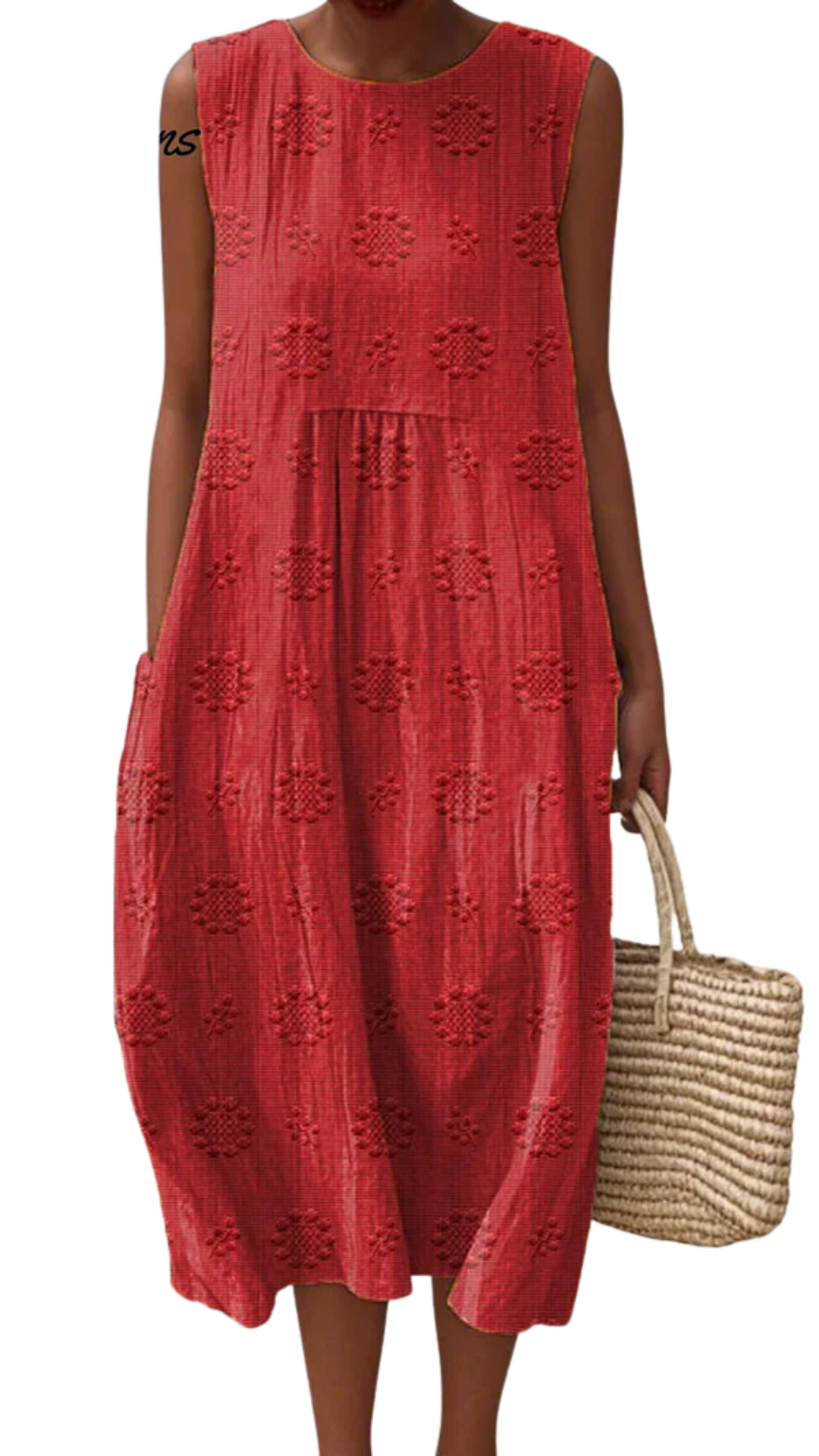 Élodie | Embroidered Sleeveless Dress