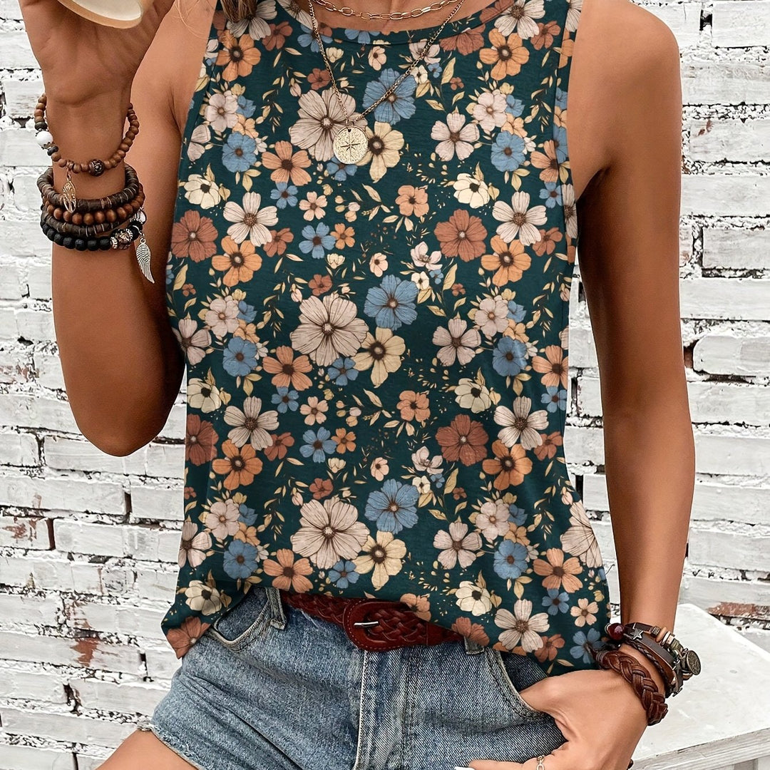 Olivia™ - Retro Floral Tank Top