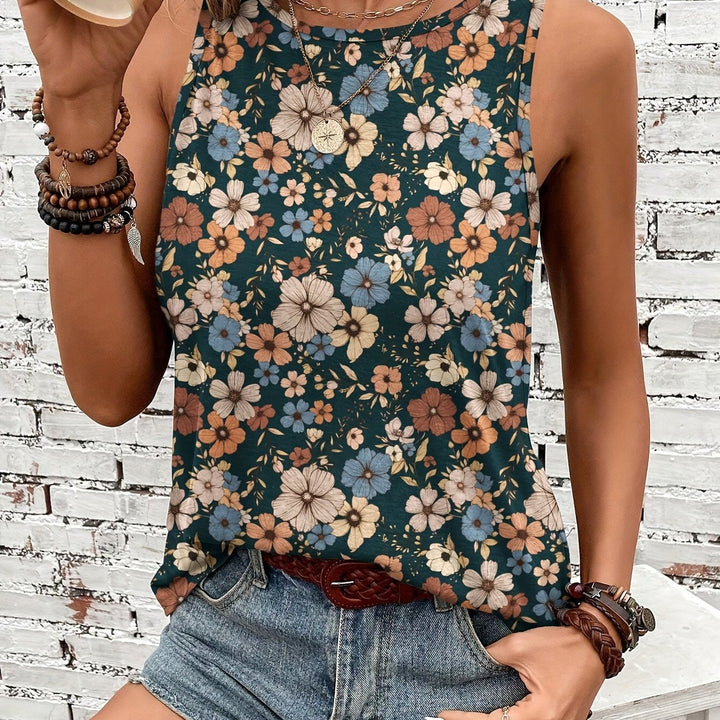 Olivia™ - Retro Floral Tank Top