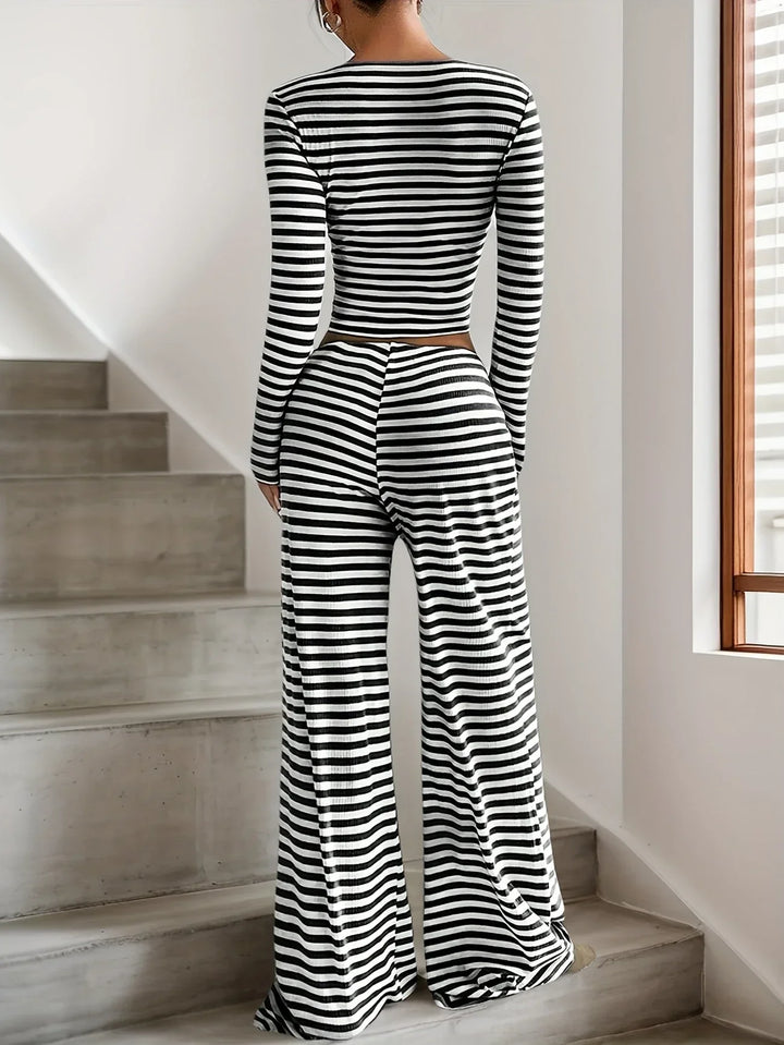 Charlotte™ - Casual Striped Two-Piece Set