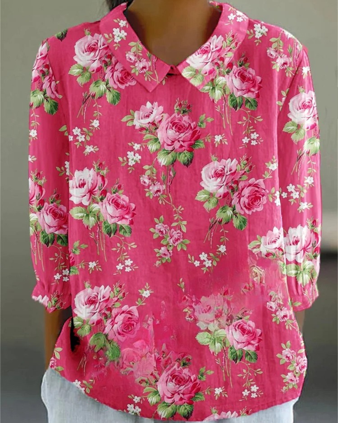 Chalia - Colorful Retro casual cotton and linen