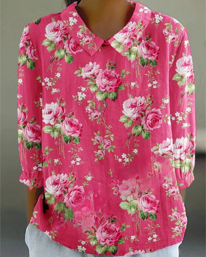 Chalia - Colorful Retro casual cotton and linen