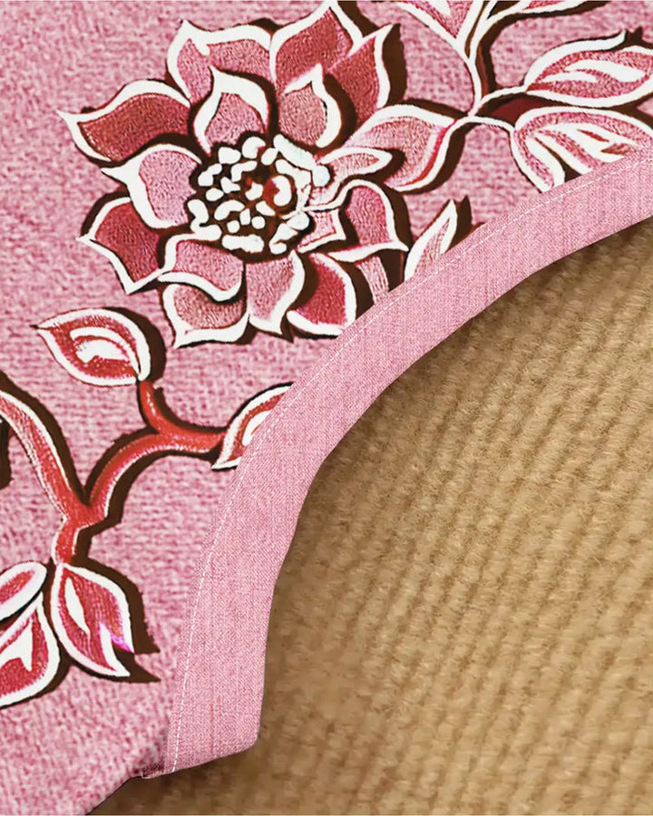 Elaya™ | Floral Denim Midi Dress