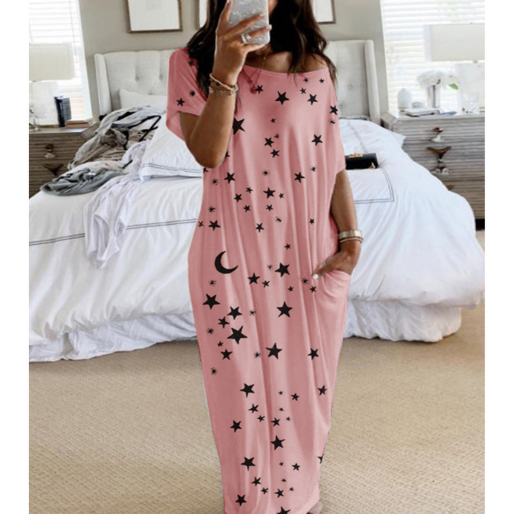 LUNARI™ - Loose Fit Round Neck Sleep Nightdress