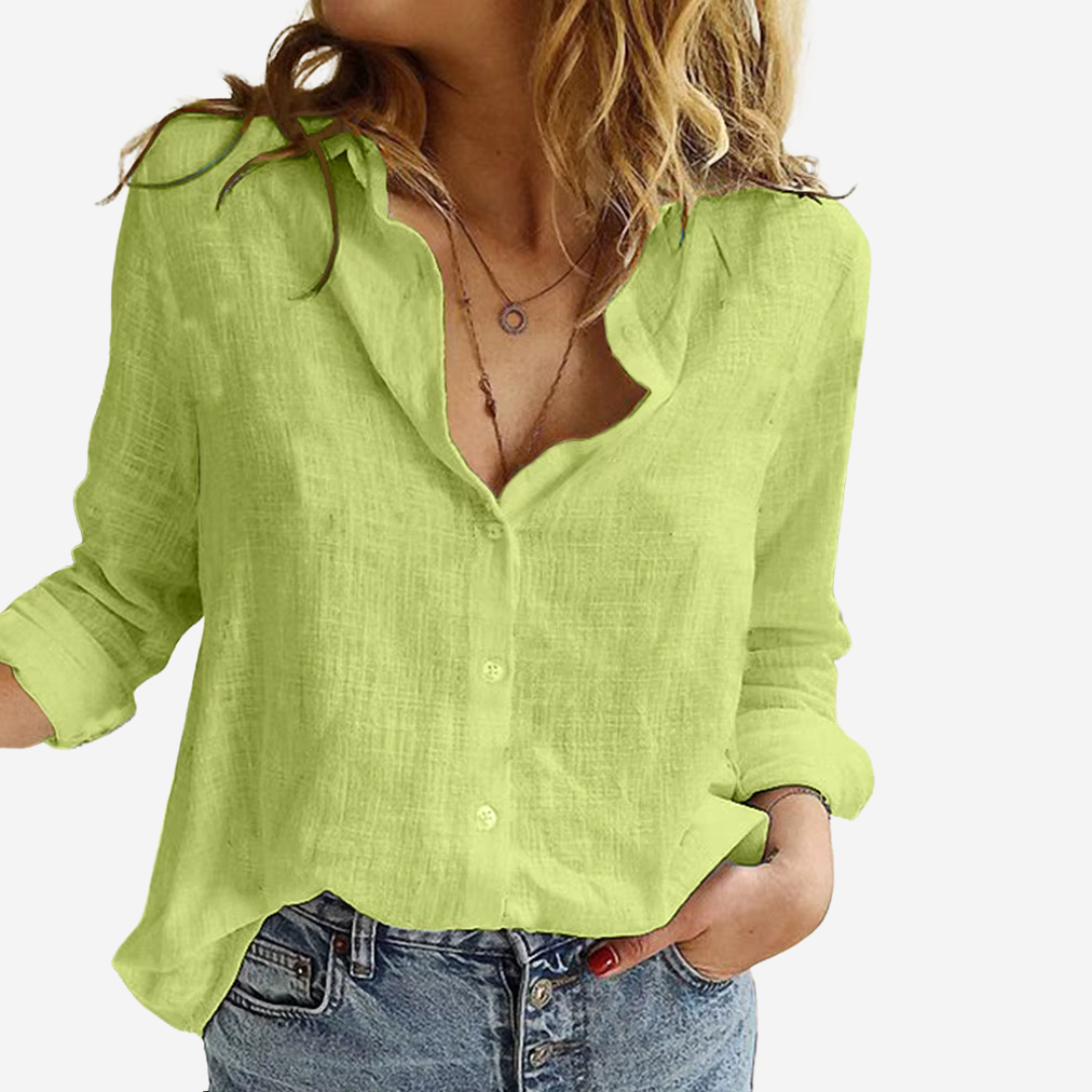 Kaylinn™ - Women's blouse from linen blend