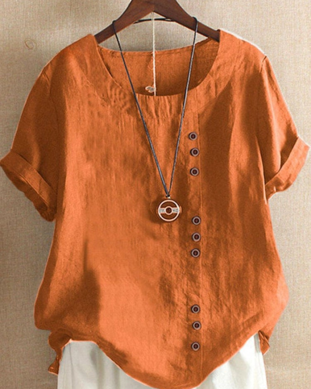 Viola - Loose Simple Solid Color Top