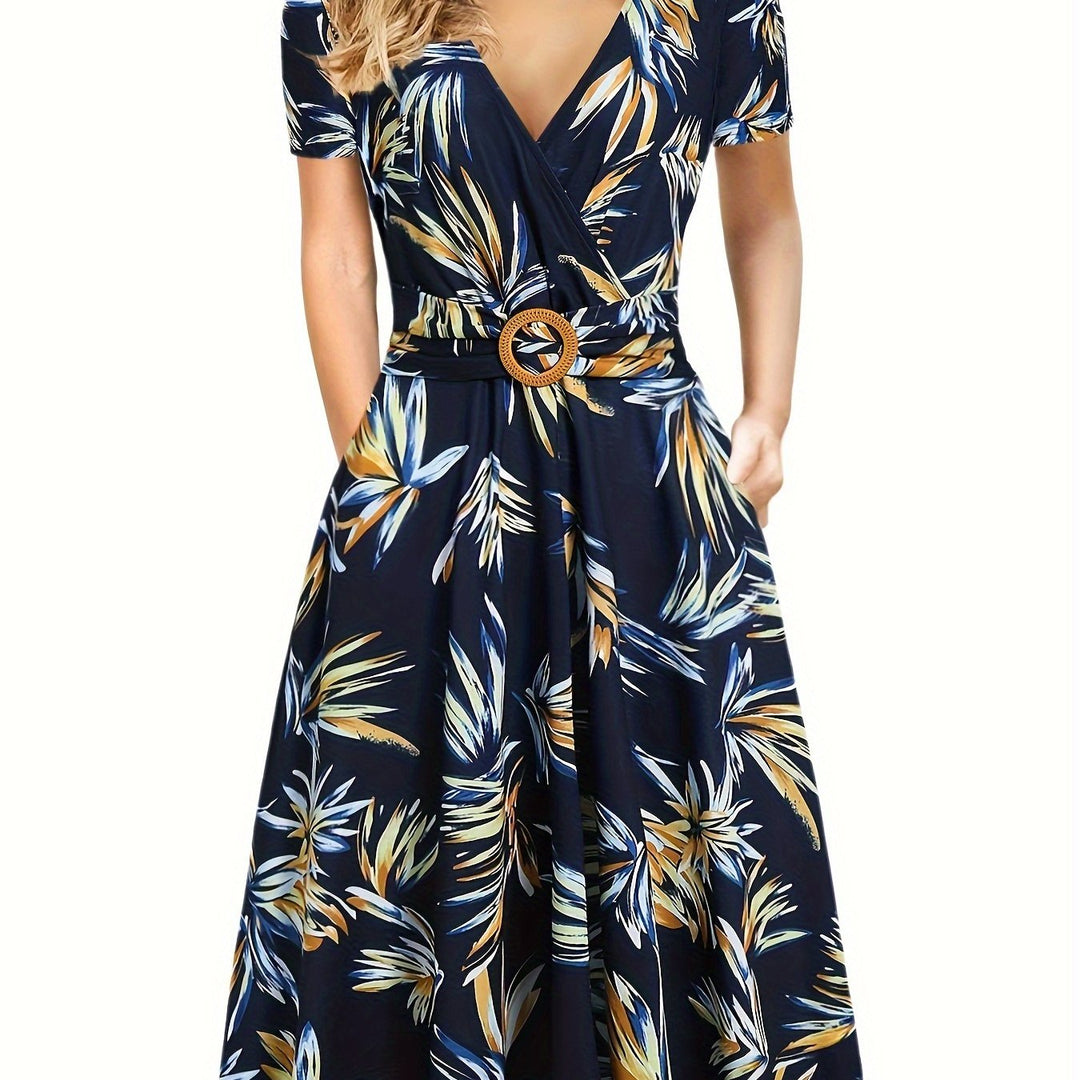 Victoria™ - Elegant Tropical Dress