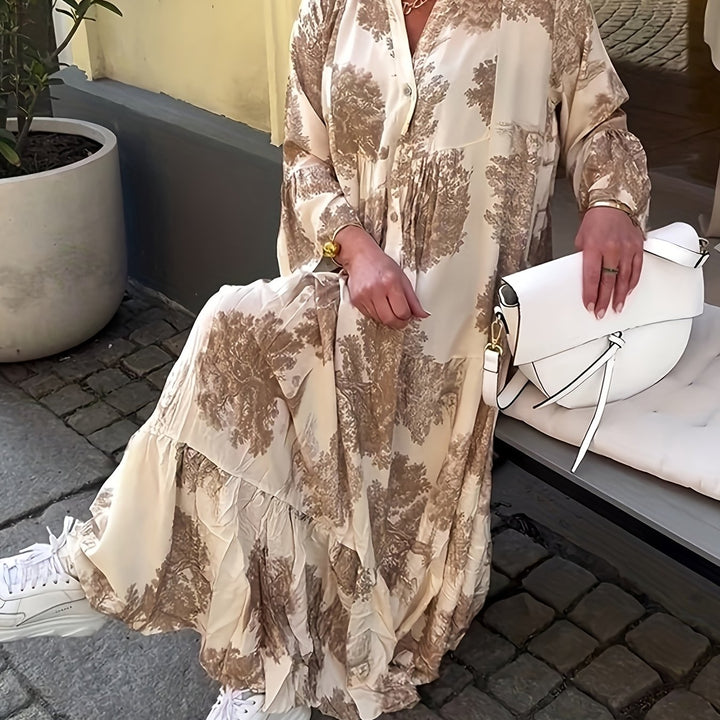 Hannah™ - Stylish Floral Print Casual Dress