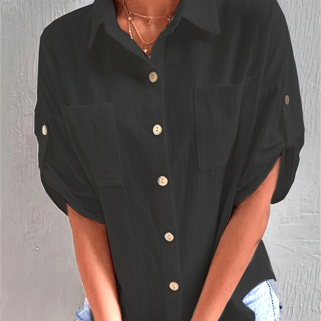 Ellie™ – Casual Linen Shirt